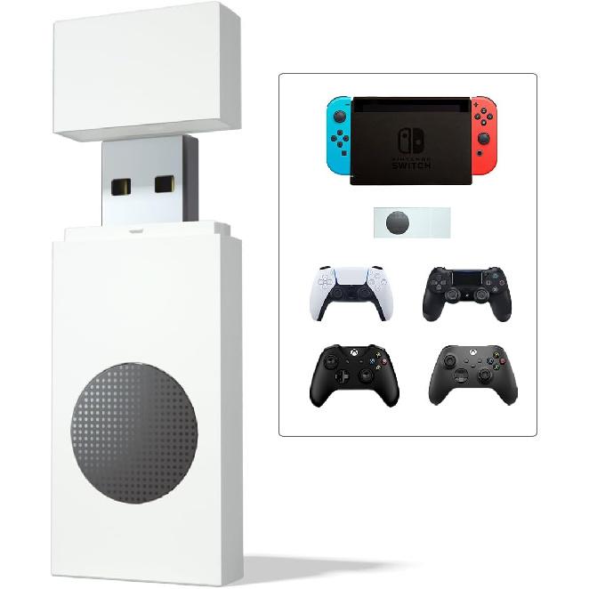 

Switch Controller Adapter for Nintendo Switch Console, Support PS4 PS5/ Xbox One S Series Elite 2 Play on Nintendo Switch
