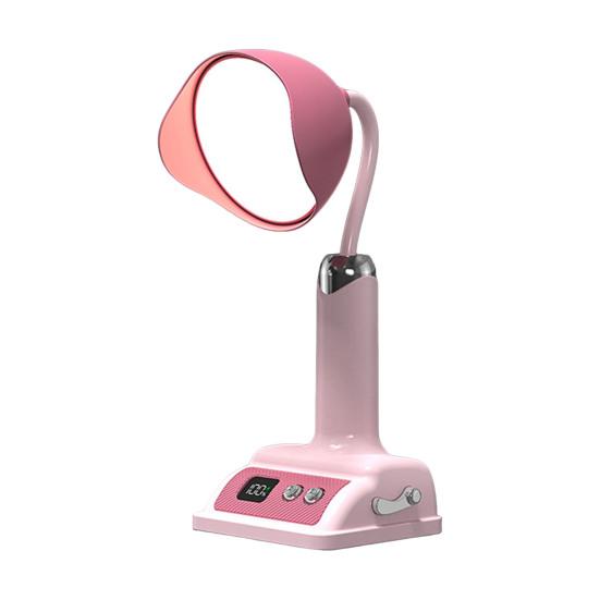 

Night Light Multi-Level Brightness Color Temperature Adjustable Flexible 360 Degree Silicone Neck Portable Eye Protection Rechargeable Desk Lamp рожевий