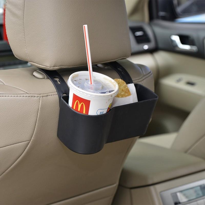 Car Headrest Seat Back Mount Cup Holder/Storage Box Drink Cup Holder Organizer