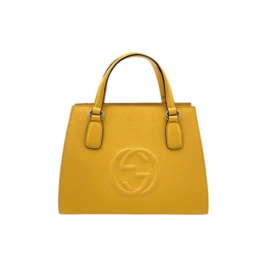 Gucci Borsa a mano in pelle Soho da donna Giallo 607722-CAO0G-7124