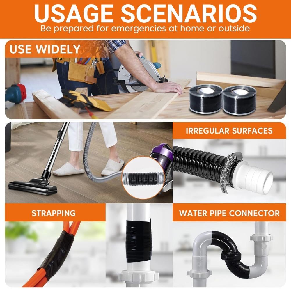 Silicone adhesive tape Multi Purpose Emergency Wire Hose Repairing Tape High Temperature Pressure Resistant Insulating Tape
