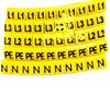 Wire Marker OZ-2 L1 L2 L3 N PE Yellow 50pcs