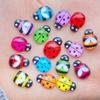 60pcs New Mix Mini Insect Flat Back Cabochon Crafts Clothing DIY Scrapbooking Accessories J42