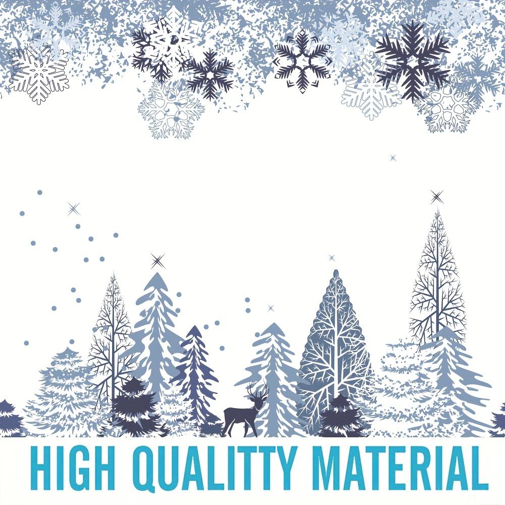 4 buc. Seturi de perdele de duș cu peisaj de zăpadă de Crăciun de lux pentru baie Covoare de baie antiderapante Capac de toaletă Covoraș de baie