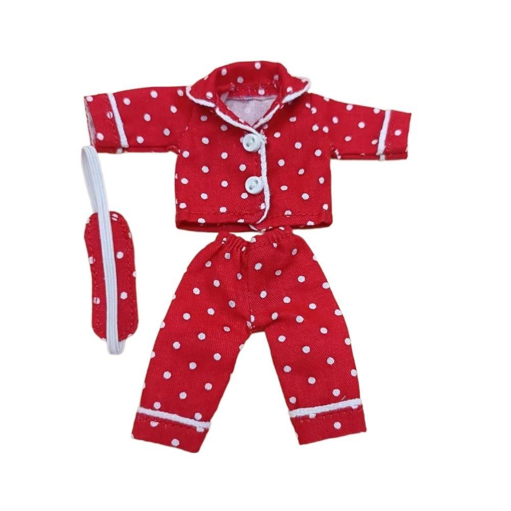 Dress Up Doll Pajamas Eye Mask Obitsu 11 Clothes Playing House Ob11 Sleep Clothes  Girl Gift