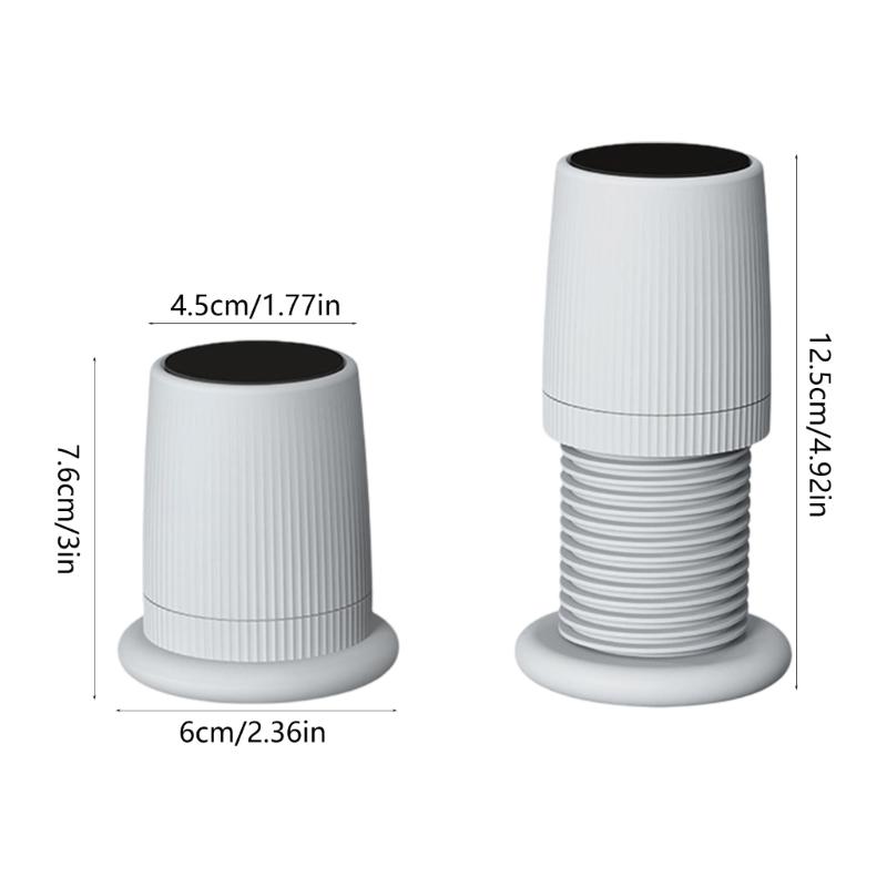 2Pcs Plastic Furniture Leg Levelers Adjustable Height Support Pads Furniture Risers for Uneven Floors Enduring