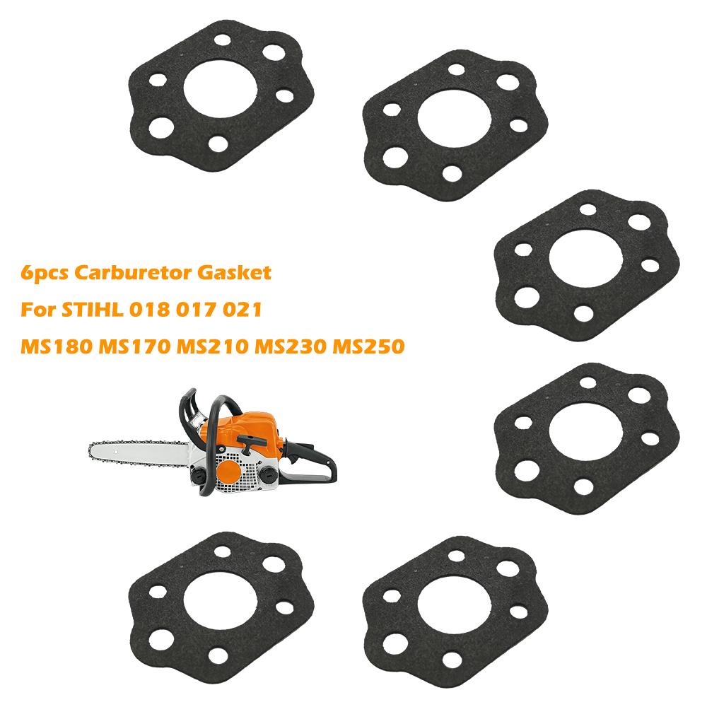 6pcs/set Carburetor Gasket for STIHL MS180 MS170 MS210 MS230 MS250 018 017 021 023 025 MS 230 250 Chainsaw 11231290900