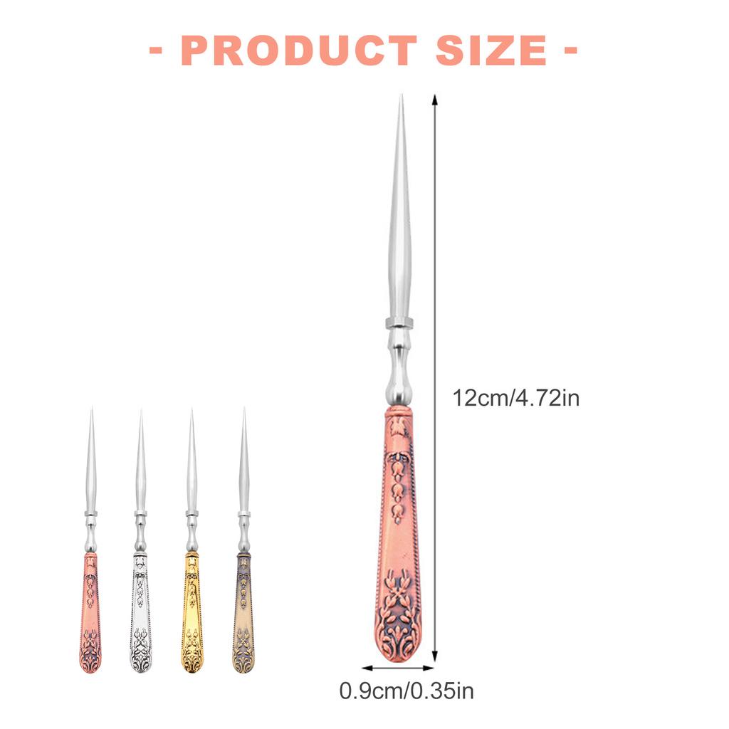 Embroidery Awl European Style Sewing Tool Sewing Awl Craft Accessories for Embroidery Leather Work Sewing