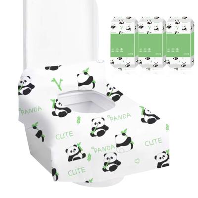 DIFEIUKI Disposable Toilet Toilet Seat Set of Cute Panda Pattern Toilet Odor Hygiene Toilet Large For Going Travel 40x60cm Seats, Covers, 30, Seats,