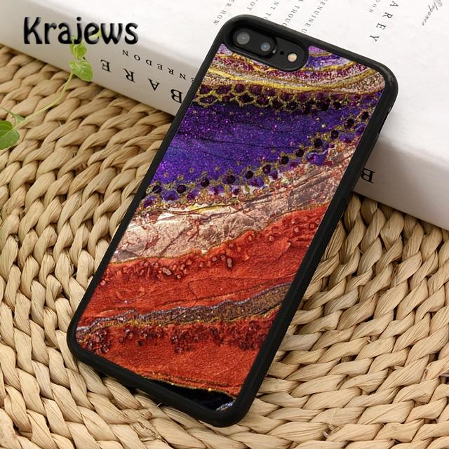 Krajews Geode opál duhový holografický mramor Pouzdro na telefon Pro iPhone 14 5 6s 7 8 plus X XR XS 11 12 13 pro max Samsung S21 S22