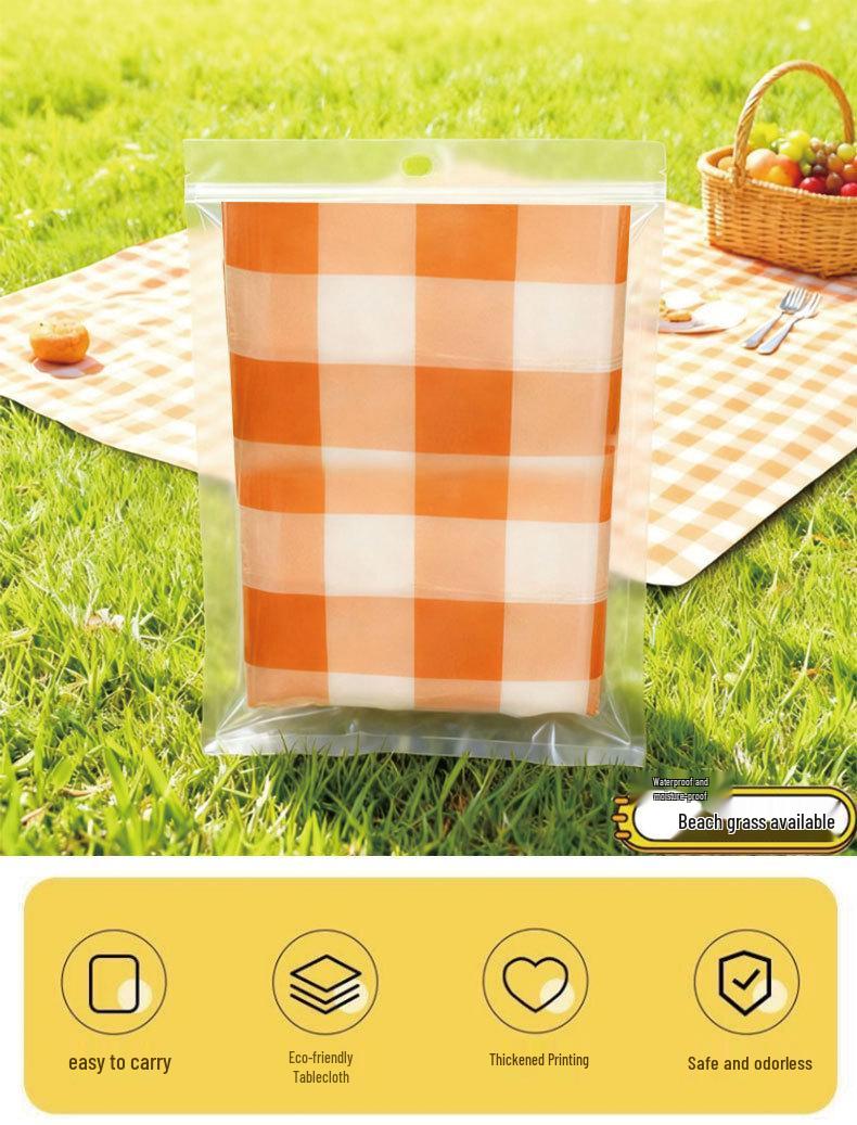 Youqi Outdoor Stone Cloth Picnic Table Mat - Rectangular, Thick, Moisture-Proof.