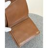 Used Celine Macadam PVC X Leather Beige Trifold Wallet Cw488