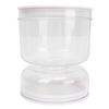 Pickle Jar with Strainer Flip Fork Date Record Hourglass Tight Sealing Dry Wet Separation Food Storage Container for Olives Kitchen