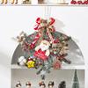 Rattan Christmas Wreath Hanging Ornament for Door & Wall Decoration