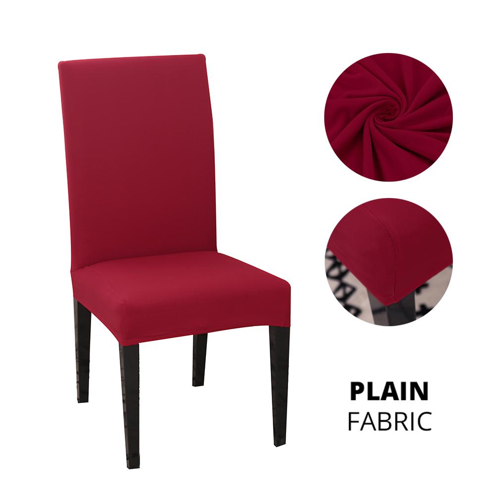 Elastic Dining Room Chair Slipcover Spandex Modern Removable Anti-Dirty Kitchen Seat Stretch Chair Covers For Banquet Party