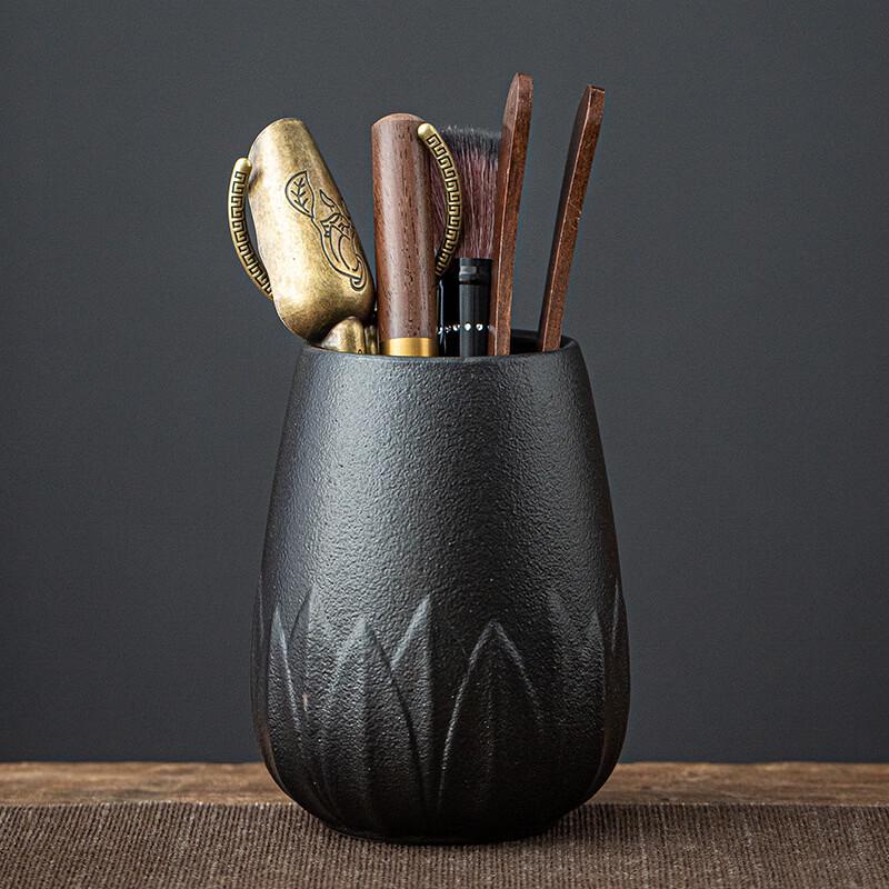 Ding Le Ebony Wood Tea Ceremony Tool Set