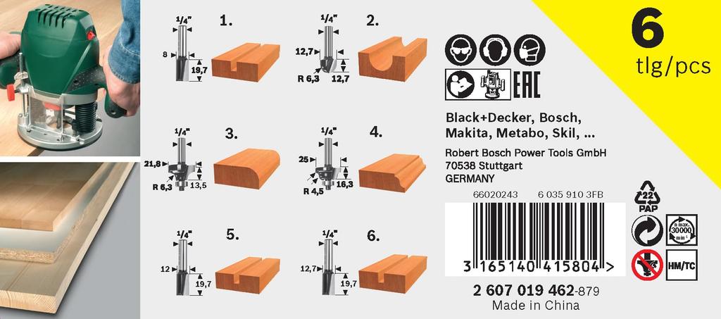 BOSCH Bit Router/Trimmer [PR-RB6]