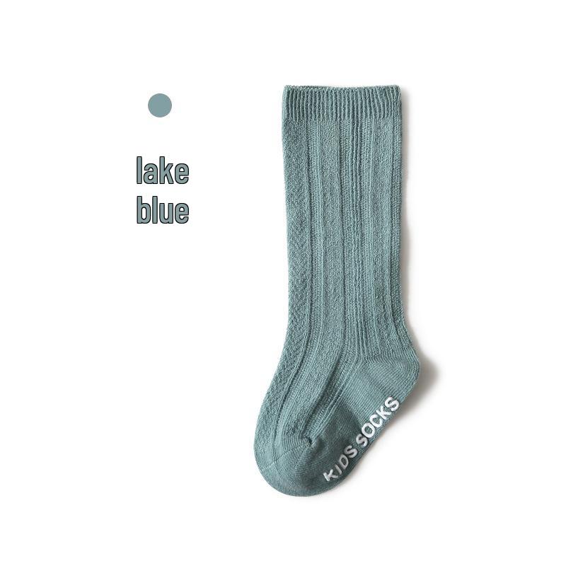 

Summer Non-Slip Baby Floor Socks - Solid Color Mid-Tube for Boys & Girls 3-5 years