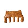 Sandalwood Cat Head Meridian Massage Comb - Five-Finger Round Head Comb