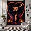 Wall TapestryBetty Boop Art Hanging Cloth Decorative Background Cover for Room Decoration
