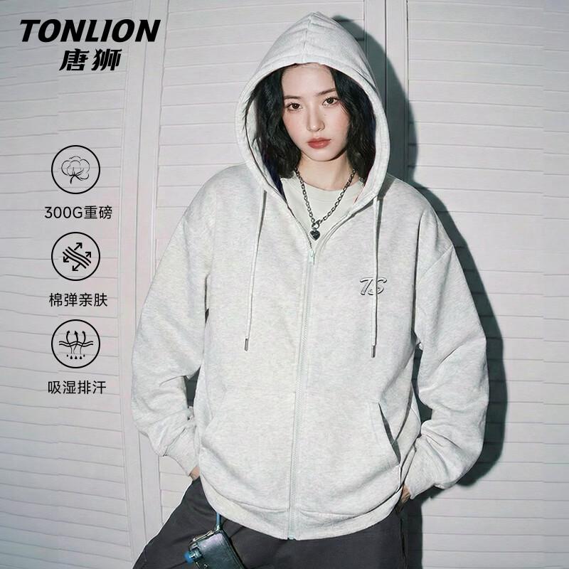 TonLion Women s Hooded Zip-Up Sweatshirt 2XL