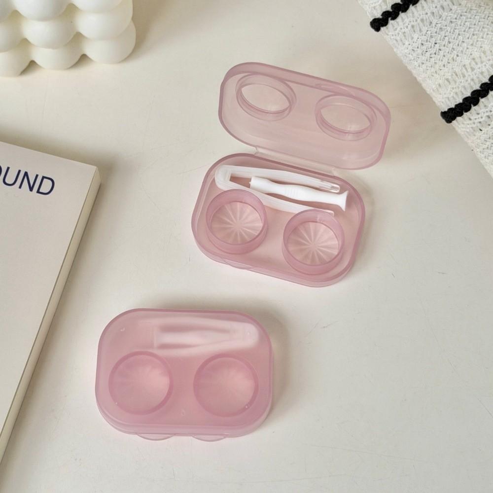 Portable Contact Lens Box Transparent Cosmetic Lenses Container New Lenses Soak Container Travel
