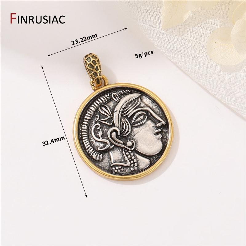 

Antique Bronze Jewelry Making Charms Findings Goddess Athena Pendant For DIY Necklace Accessories Jewelry Making Supplies 1 piece античная золотой