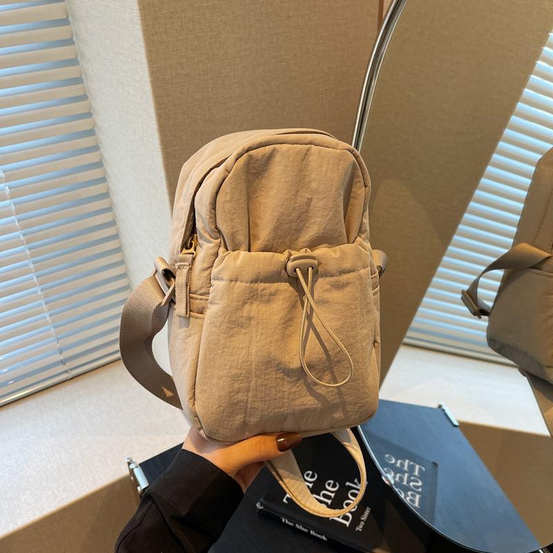 Canvas Mobile Phone Bag Female Crossbody Niche Design Small Bag For Mobile Phones