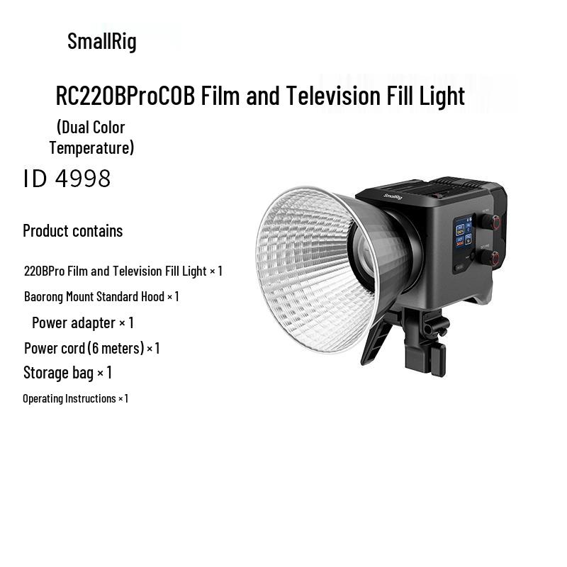 SmallRig RC220B Pro Dual Color Temperature COB Video Light