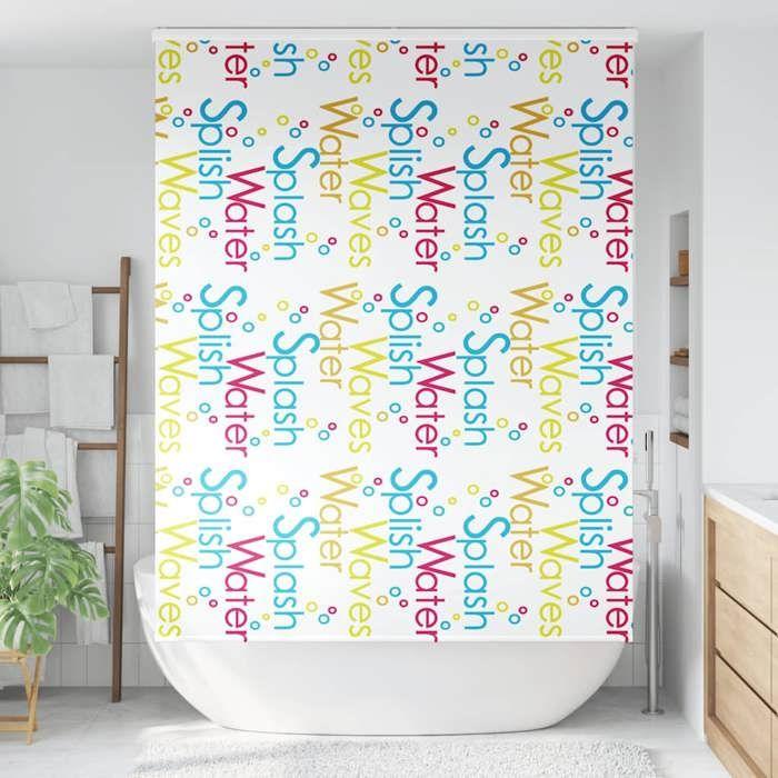 VidaXL Roller Shower Curtain with Cassette Fabric Width 146 Cm, Shower Blind, Roller Blind 4015039