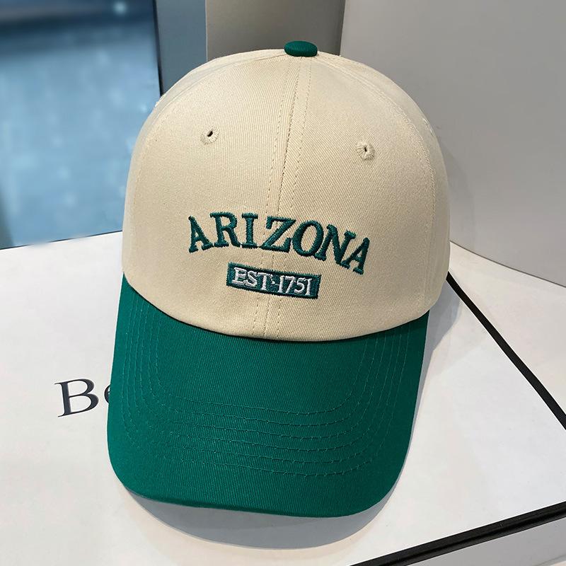 

New color matching baseball cap children summer versatile street students casual cap trendy man Adjustable зелёный