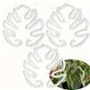 5er-Pack Transparente Flexible Pflanzenstützklemmen Verstellbare Gartenklemmen für Innen Außen Bonsai Monstera Pflanzen Trainingsclips