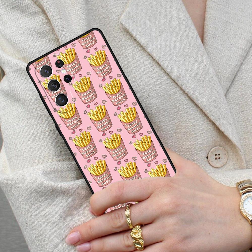 French Fries Before Guys Cell Phone Case for Samsung Galaxy S26 Ultra S25 S24 S23 S22 S21 S20 Note10 Cover Galaxy S23+