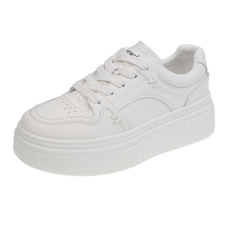 

Sheepskin version inner height increase small white shoes women s 2025 spring small fragrant wind thick-soled muffin light shoes casual breadboard sho 40 белый