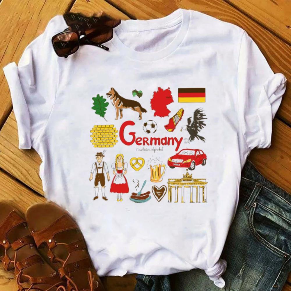 Womens Tshirt Paris Eiffel Tower Tee Cartoon Landmark Buildings of Various Countries Tshirt Daily Holiday Travel Streetwear