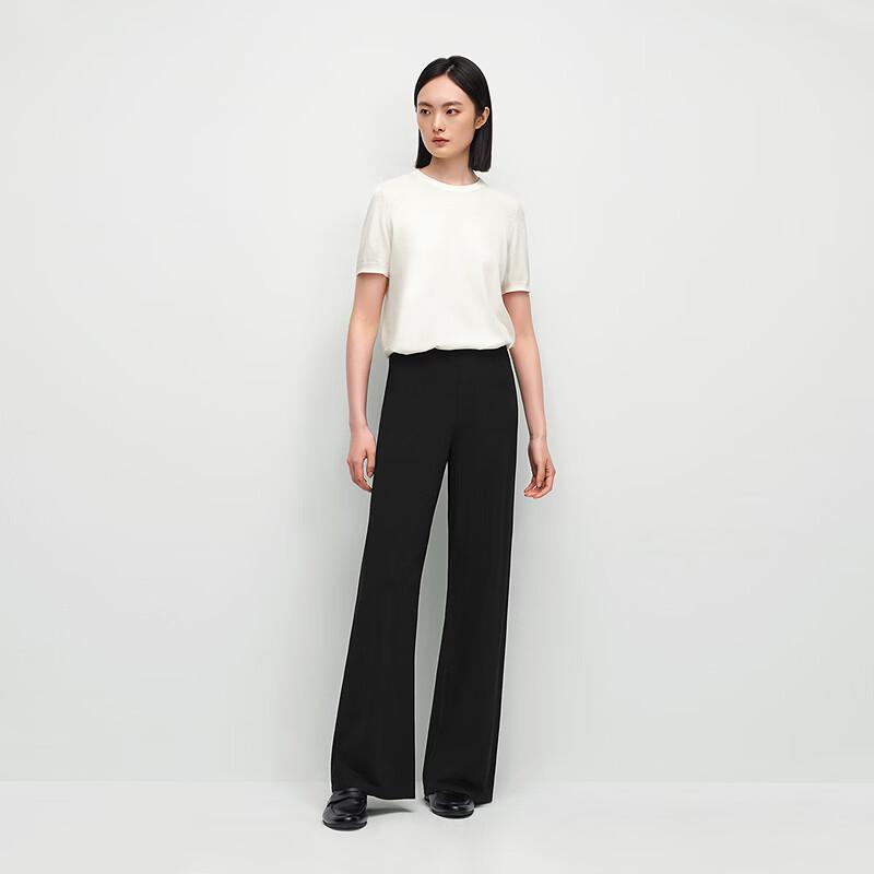 OVV Damen Klassische Strick-Hose mit weitem Bein