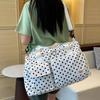 Oxford Cloth Travel Duffle Large Capacity Travel Luggage Bag Polka Dot Travel Handbag  Short Travel