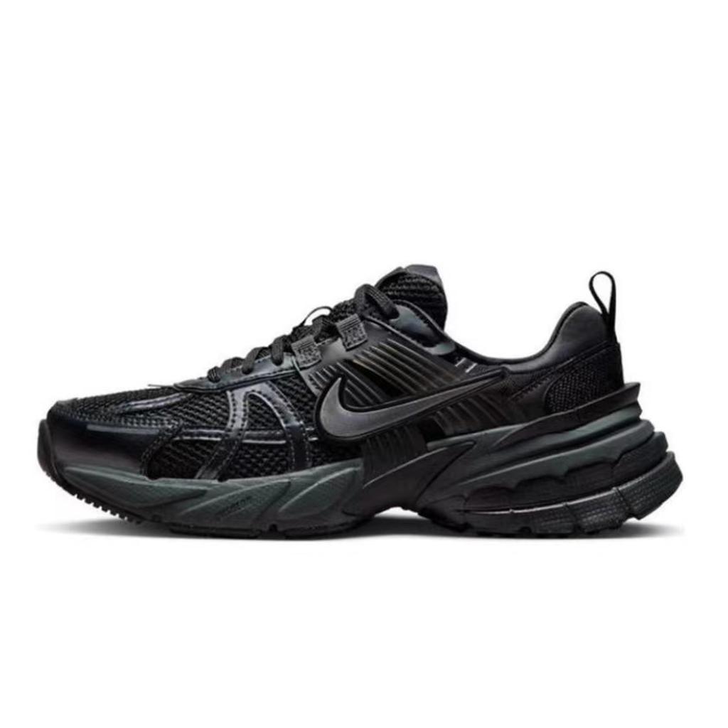Nike V2K Run Cushioning Abrasion Resistant Cushioning, Wear Resistant Low top Running Shoes Unisex Black Silver FD0736-001(Team80-S-BOX)