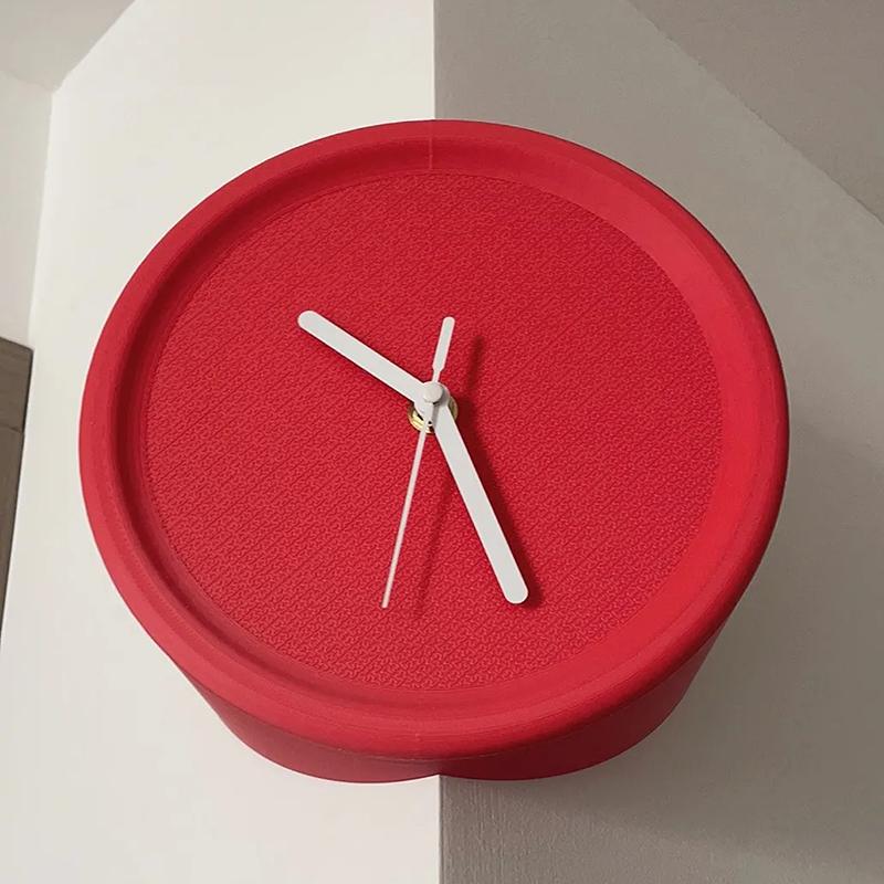 Digitale Moderne Wanduhren mit konvexem Winkel 8 Zoll Minimalistische Wohnzimmer Leise Wanduhr DIY Einzigartiger 3D-Druck Heim-Innendekor Uhren