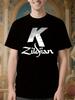 Zildjian K Logo Cotton Tshirt - Black Casual Crew Neck