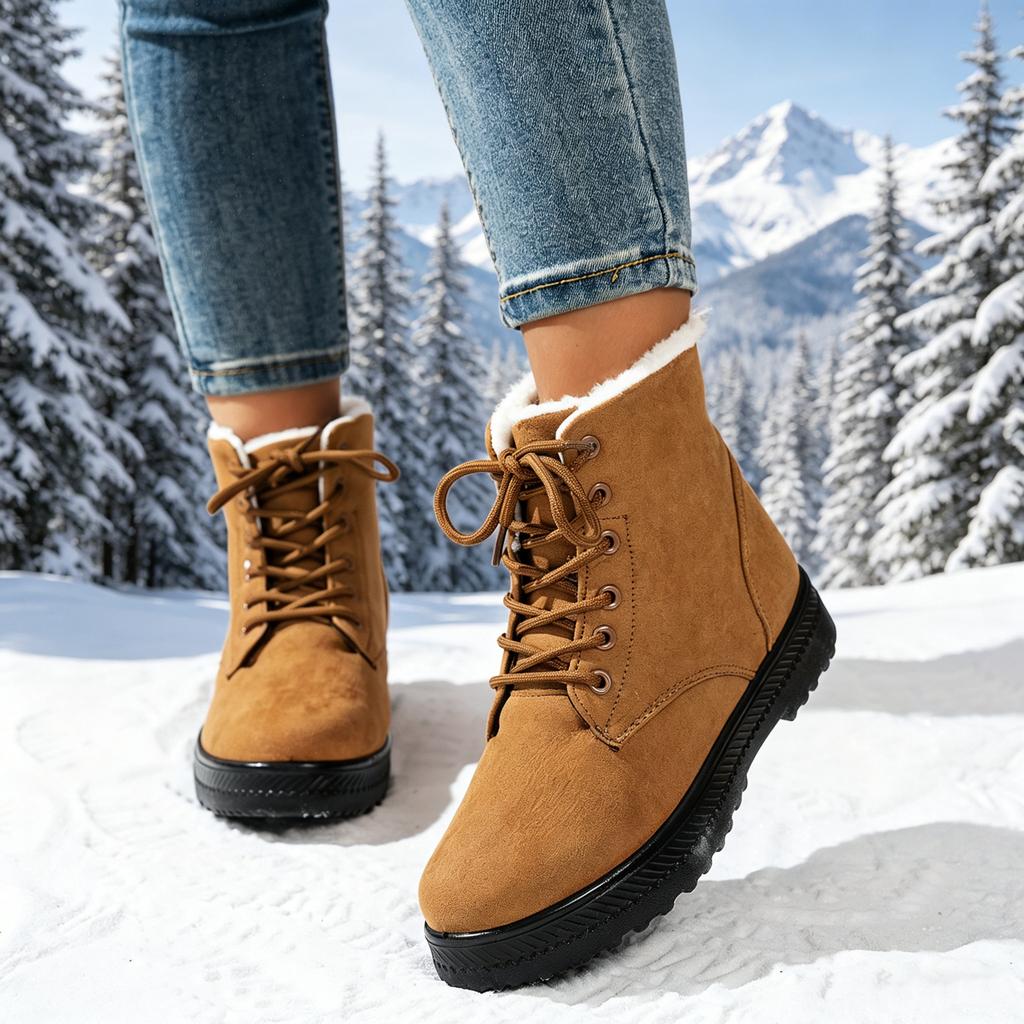 Winter Damen Schneestiefel Leicht und Rutschfest Warme Stiefel Outdoor Wanderschuhe
