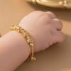 Cross-border Children's Fashion: Gold Pull-string Beaded Bracelet for Baby - Stylish Gift & Accessory