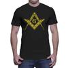 Freemason Square and Compasses Symbol Masonic TShirt 100 Cotton ONeck Summer Short Sleeve Casual Unisexs Tshirt Size S3XL