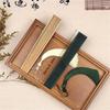 Artisanal Bamboos Folding Hand Fan Minimalists Handmade Craft Cooling Fan with Tassels Festivals Teas Ceremonies Decors