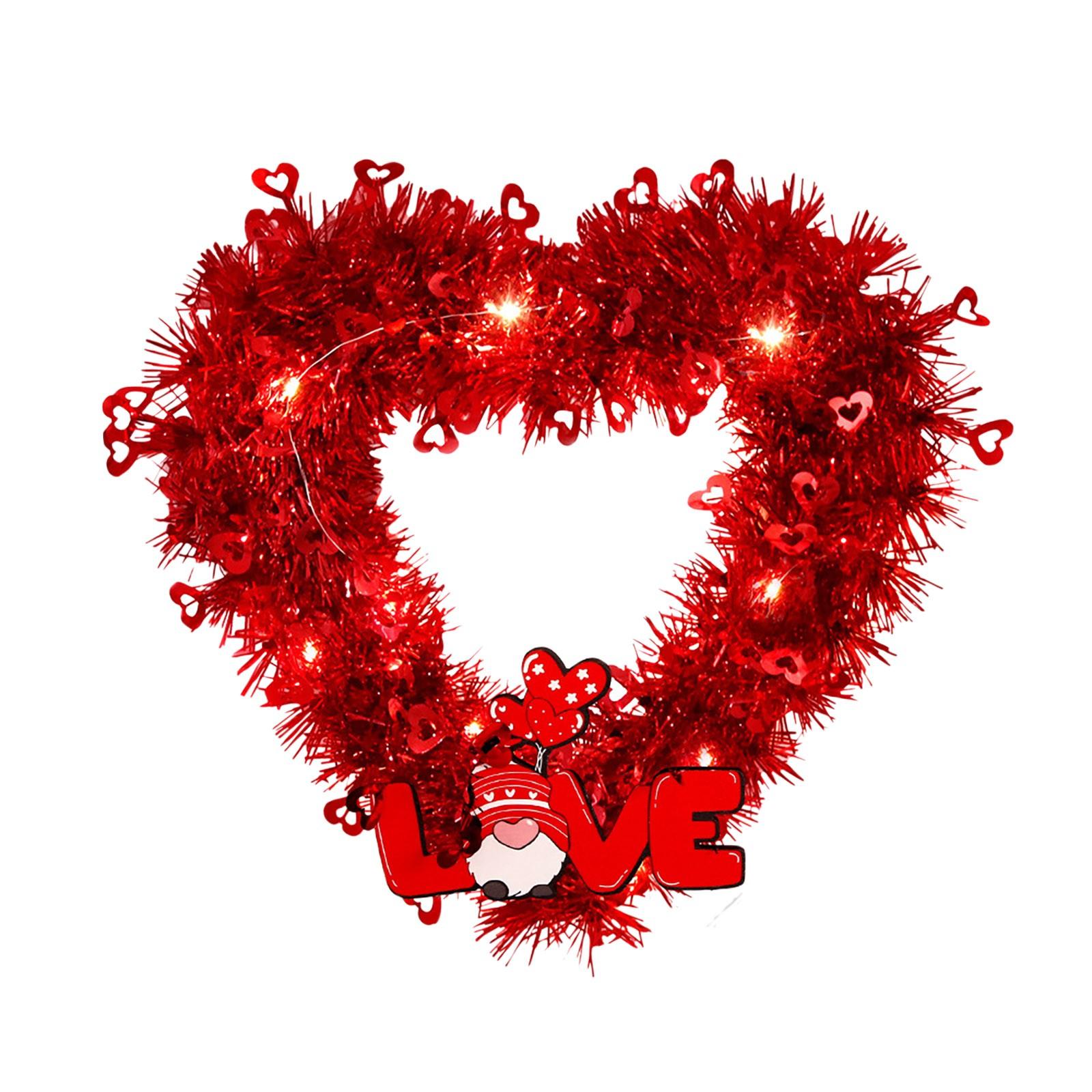 

Сяюча гірлянда до Дня святого Валентина, підвісна прикраса для вечірки, смужка кохання, підвіска, весільні прикраси One Size