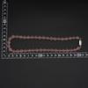 Used X610 Rose Quartz 10mm Bead GSILVER Engraved Necklace Design Silver Color