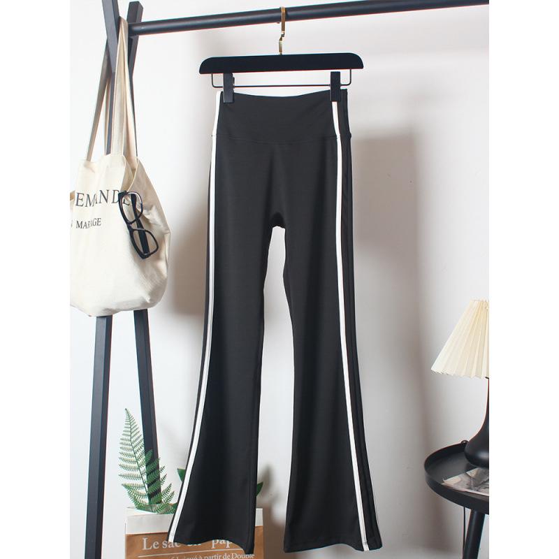 Damen Yoga Sportbekleidungsset: Hochtaillierte Schlaghosen, Schlankmachend, Tanz, Laufen, Reißverschluss, Dreiteilig für Herbst/Winter.