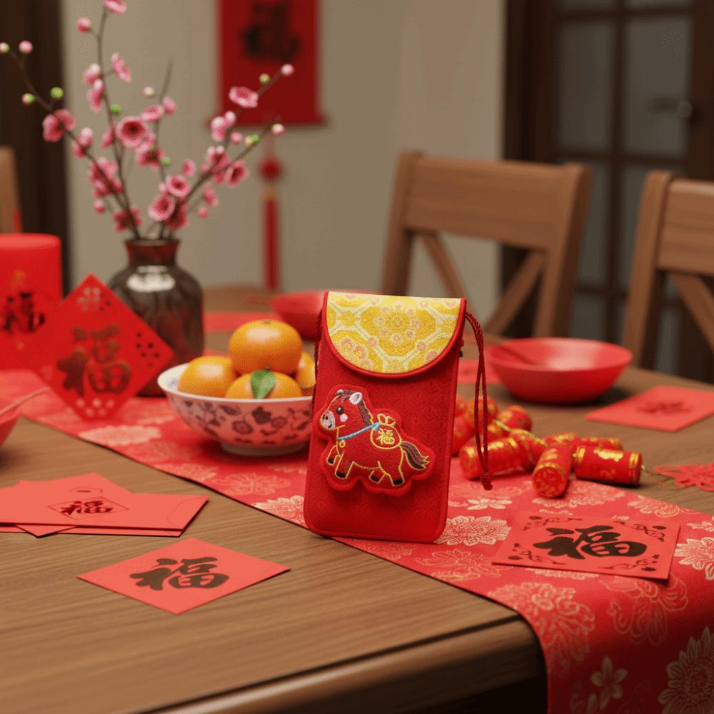 Thickened Lucky Red Pocket Chinese Style Red Packet Good Lucky Money Bag  Marriage Occasion