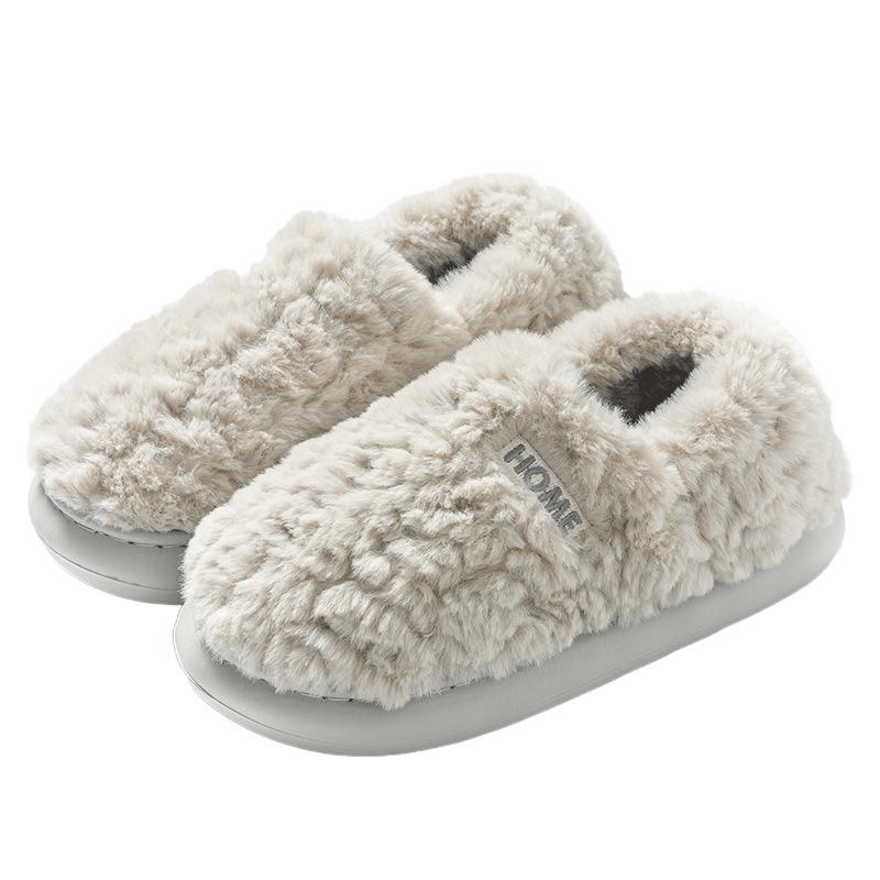 Cotton shoes winter bag heel 2025 new indoor home warm non-slip autumn couple cotton shoes cotton slippers