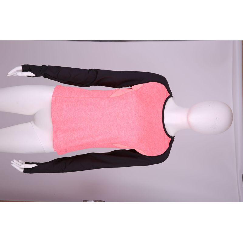 

Zona Spring and Autumn Long sleeves Shirt Women Scoop Sports Knit Yoga High Elastic Warmer long sleeve t-shirt Long sleeves Shirt Workout Clothes WQTX182504 Orange XL